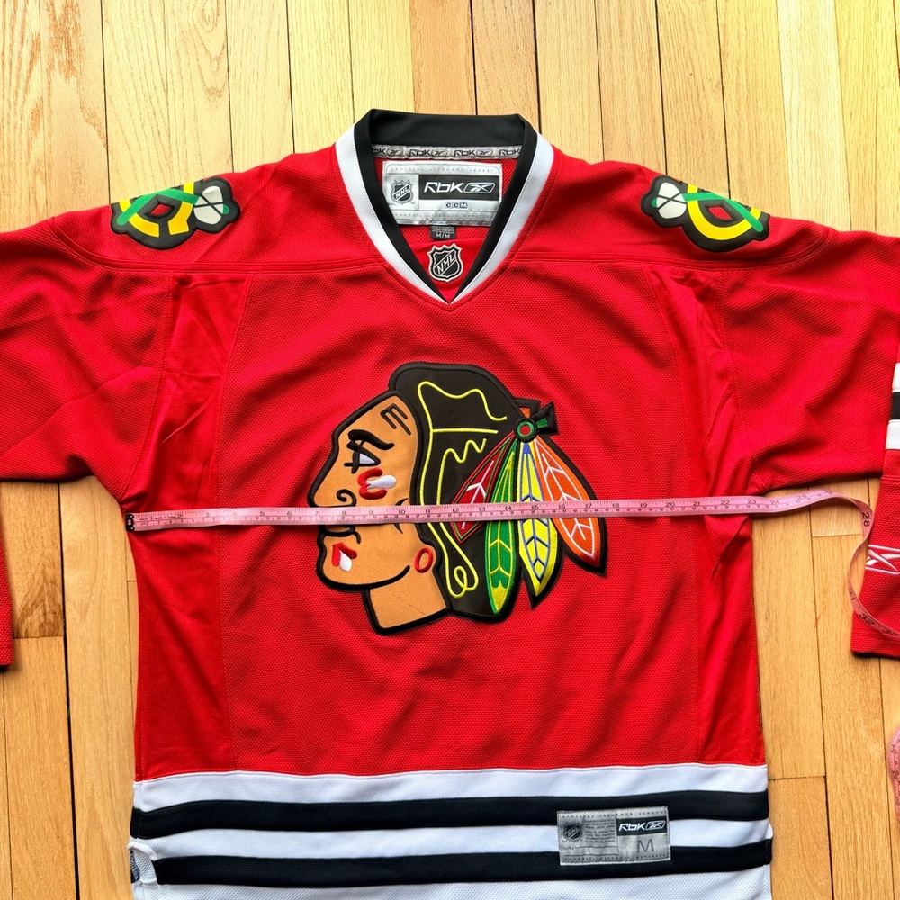 Reebok Red Black White NHL Hockey Jersey - Picture 6 of 8